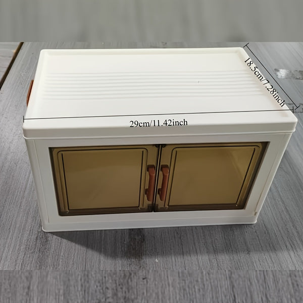 Single-Layer Foldable No-Assembly Storage Cabinet - Large Capacity Wheeled Organizer