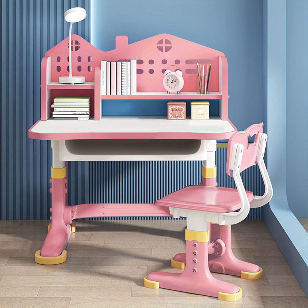 1 Sets 41.37*29.75*24.63 Inches Functional Desk And Chair Set