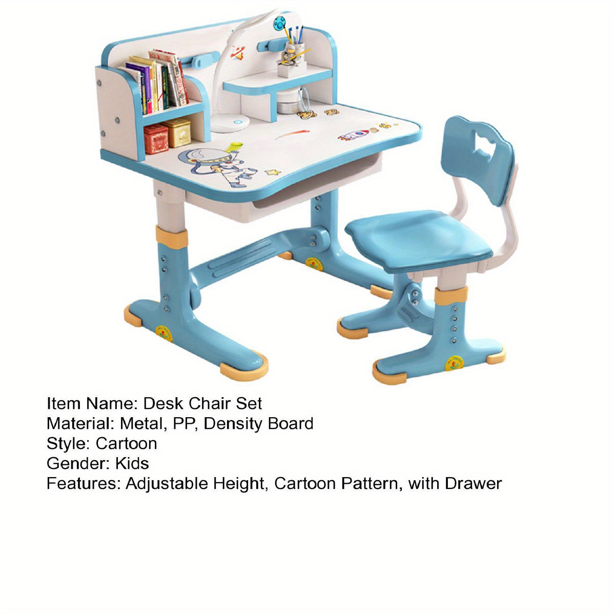 inches study table writing desk bookshelf combination all-in-one table for home use can lift the student homework desks and chairs set