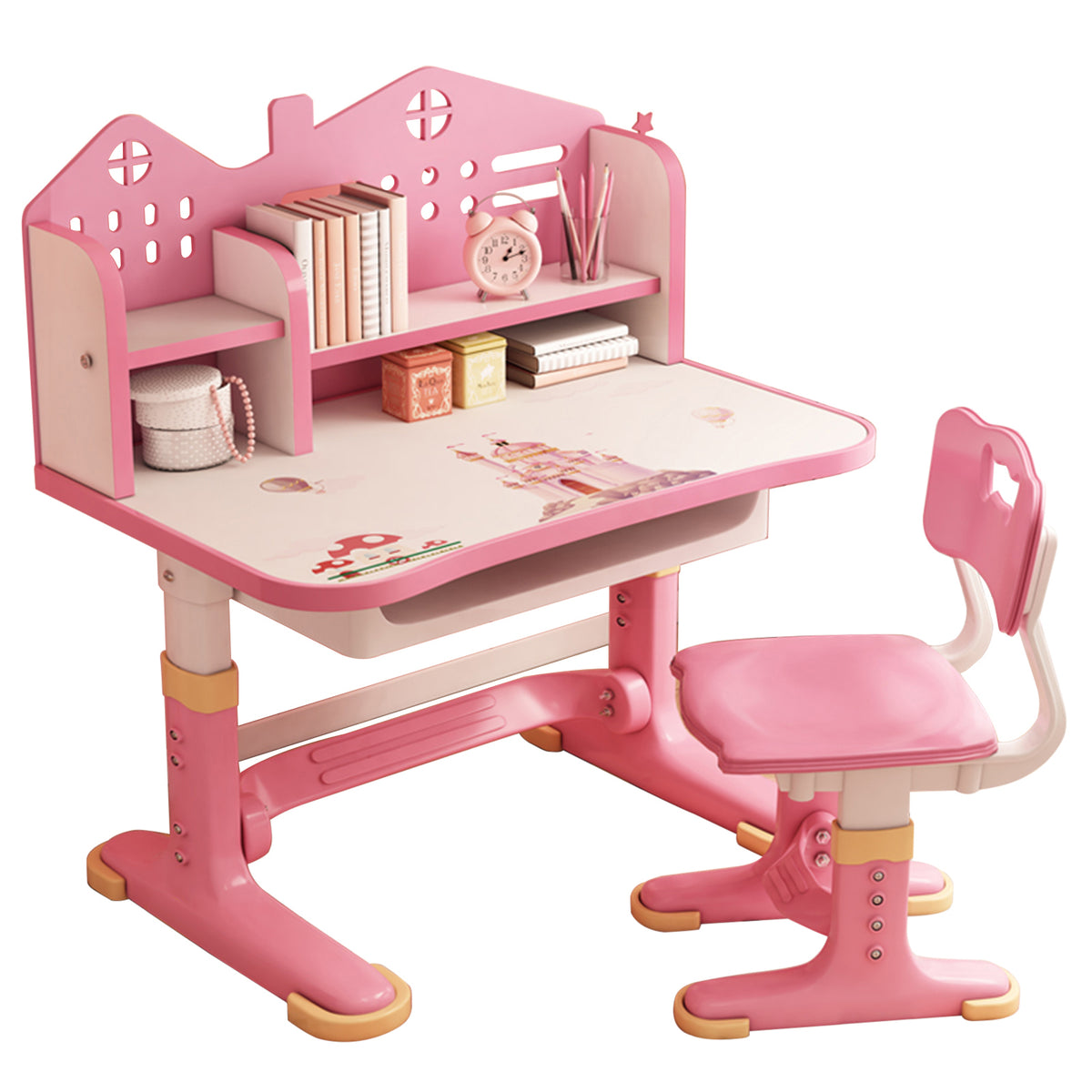 children's study desk desk home table writing homework desks and chairs combo set for elementary students can be raised and lowered