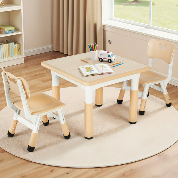 Kids Table And Chairs, Height Adjustable Table And Chair Set