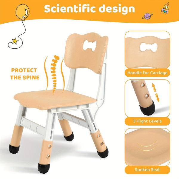 Kids Table And Chairs, Height Adjustable Table And Chair Set