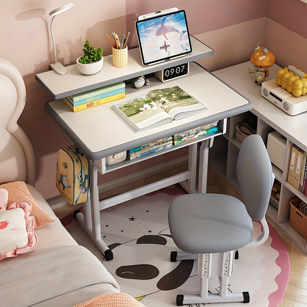 High-quality Children'S Table And Chair Set, Height-adjustable, Ergonomic, Suitable For Children Aged 3-18 Years