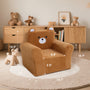 Memory Foam Kids Armchair - Bear-Shaped Chair with Manual Recline