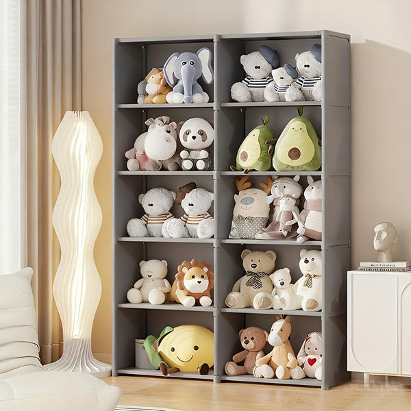 Multi-Layer Easy-to-Assemble Bookshelf, Simple Home Clothing Storage Wardrobe, Toy Organizer
