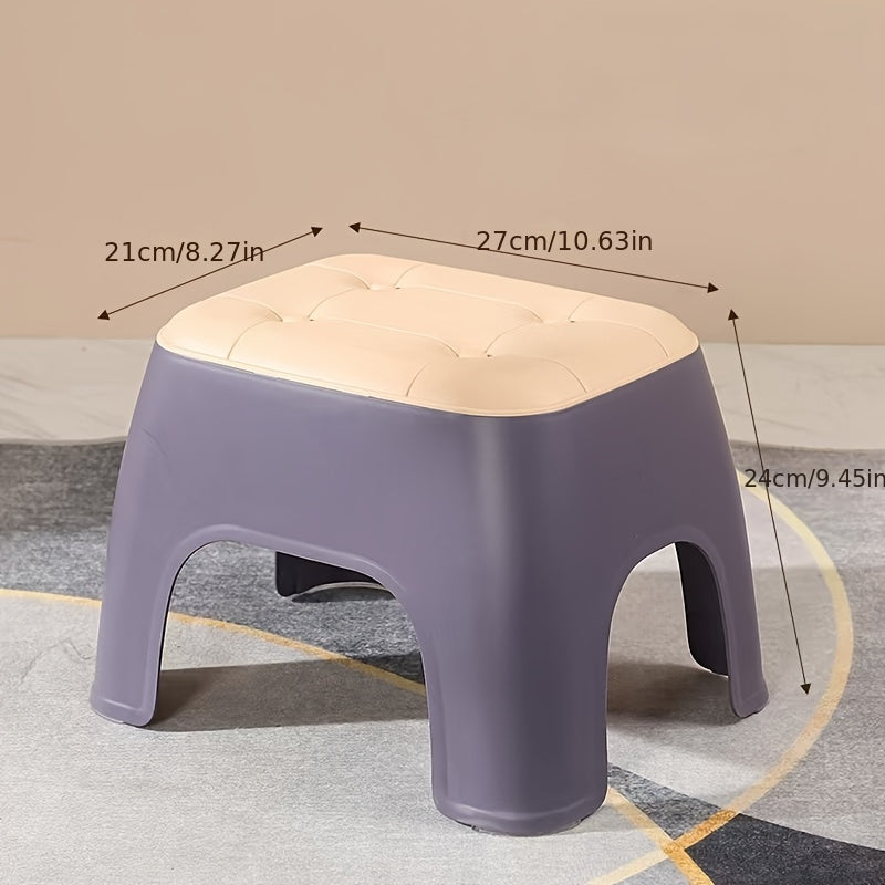 Children's Game Room Stools, Bedroom Stools, Shoe Changing Stools, with Anti Slip Pads, Stackable, Sturdy And Durable