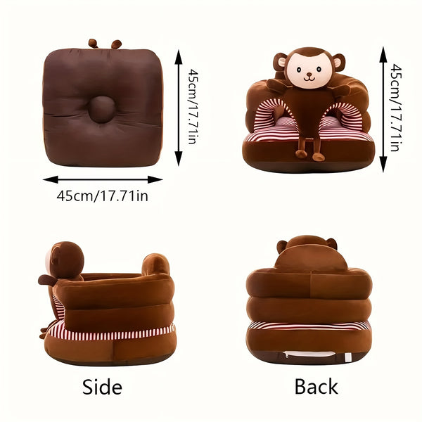 1pc Adorable Cartoon Youngsters Sofa Chair - Soft Cotton